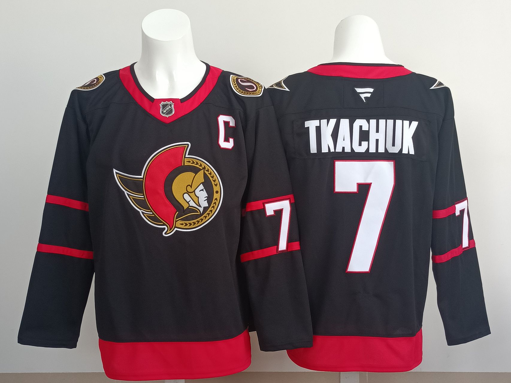 Men 2025 Chicago Ottawa Senators #7 Tkachuk Black NHL Jersey style 01->ottawa senators->NHL Jersey
